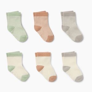 New 6 Pack Baby Socks Small Story